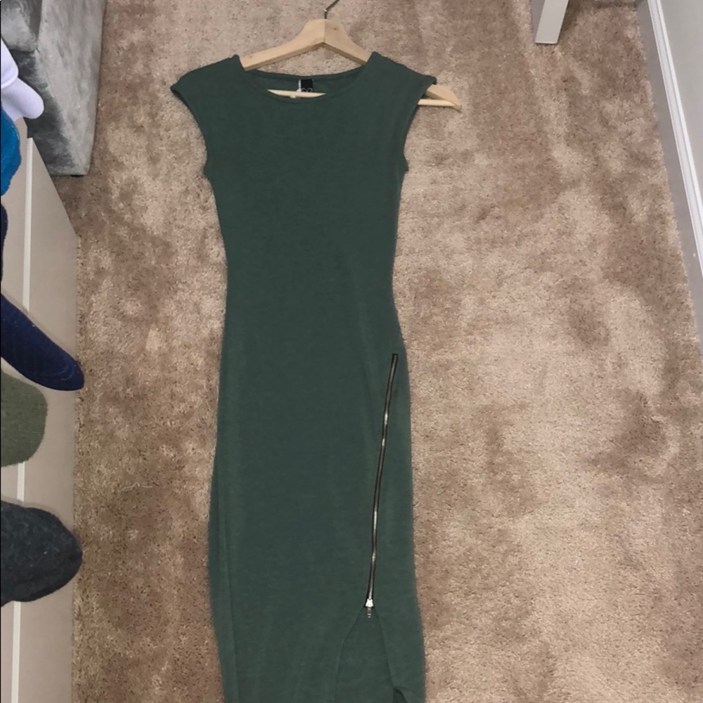 Olive green dress